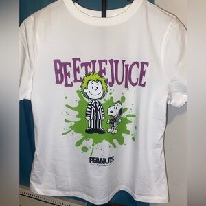 NEW!! BEETLEJUICE/ SNOOPY FITTED TEE